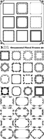 Vectors - Ornamental Floral Frames 59