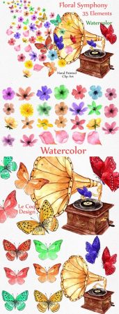 Creativefabrica - Floral Wedding Clipart