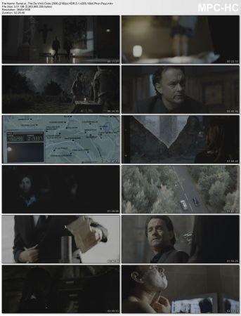 The Da Vinci Code 2006 2160p HDR 5.1 x265 10bit PhunPsyz