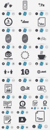 Logo icon web design element site 4-25 EPS