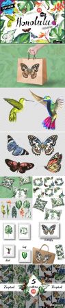 Tropical clipart PNG watercolor - 1151961
