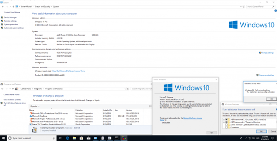 Windows 10 RS4 Pro 1803.17134.228 Office Pro Plus 2019 Preactivated August 2018