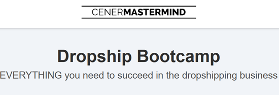 Dropship Bootcamp – Justin Cener