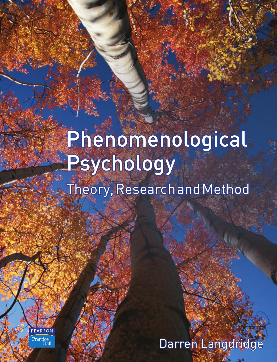 Download Phenomenological Psychology Theory, Research and Method SoftArchive