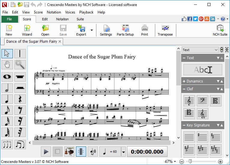nch music notation software