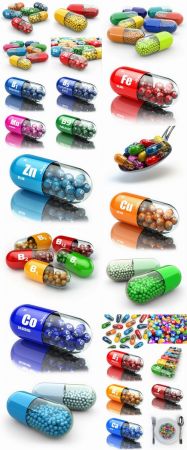 3D render tablet pill medicine chemical element 25 HQ peg