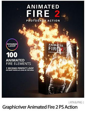 Graphicriver Animated Fire 2 Photoshop Action