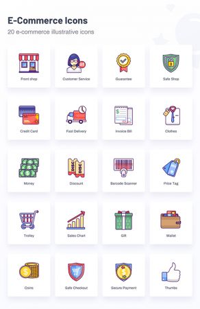 E-Commerce Illustrative Icons