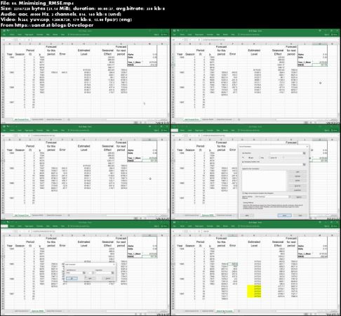 Business Analytics: Forecasting with Seasonal Baseline Smoothing
