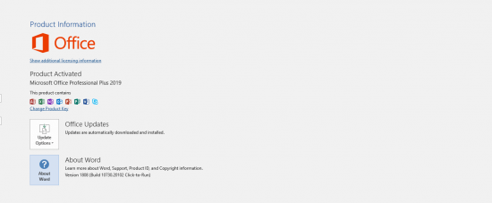 Microsoft Office Professional Plus (x86-x64) Version 1808 (Build 10730.20102) 2019