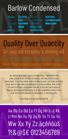 Barlow Condensed Font Family