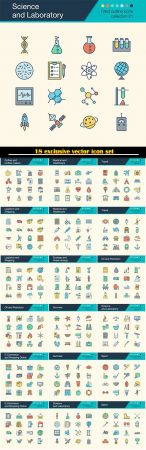 Icons vector set, or presentation, graphic design, mobile application, web design, infographics