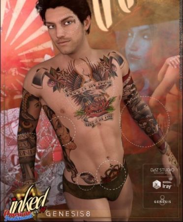 Inked Vol.14: American Traditional for Genesis 8 Male(s)