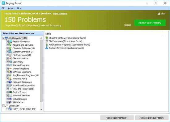 Glary Registry Repair 6.0.1.15 Multilingual