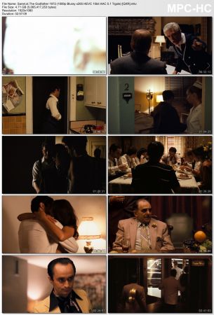 The Godfather 1972 1080p Bluray x265 HEVC 10bit AAC 5.1 Tigole QXR
