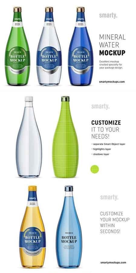 Download Download Glass mineral water bottle mockups 2975498 - SoftArchive