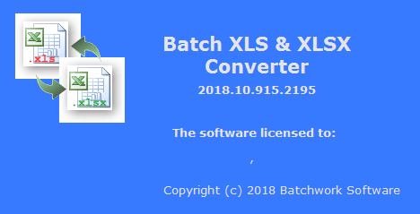Batch XLS and XLSX Converter 2019.11.315.2230