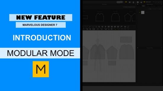 Fashion Design: Learning the Modular Mode in Marvelous Designer