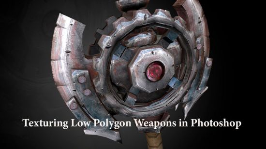 Texturing Low Polygon Weapons in Photoshop