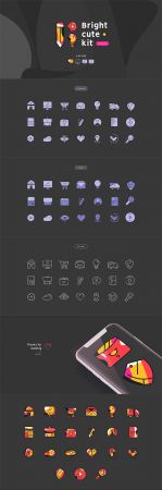 Bright Cute Icons Kit