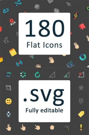Custom Flat icons