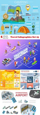 Vectors - Travel Infographics Set 23