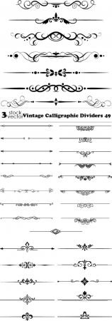 Vectors - Vintage Calligraphic Dividers 49