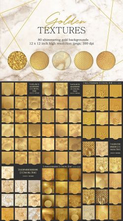 Gold textures bundle - 2606007