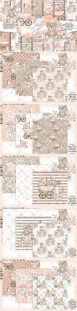 Baby girl digital paper - 3036662
