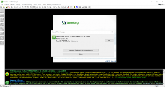 Bentley RAM Structural System CONNECT Edition 15.11.00.26 (x64)