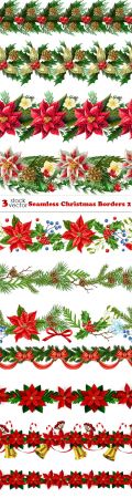 Vectors - Seamless Christmas Borders 2
