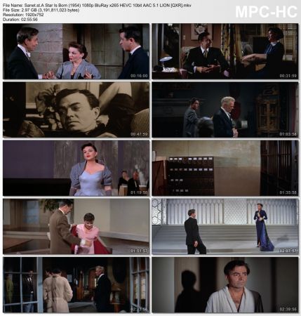 A Star Is Born 1954 1080p BluRay x265 HEVC 10bit AAC 5.1 LION QXR