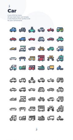30 Car Icons