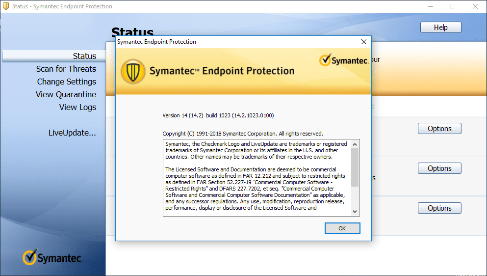 como desactivar antivirus symantec endpoint protection