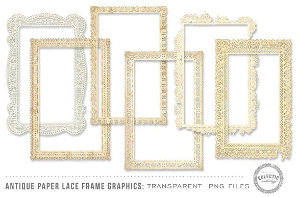 Antique Paper Lace Frames 31482