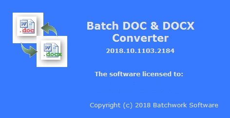 Batch DOC and DOCX Converter 2019.11.504.2216