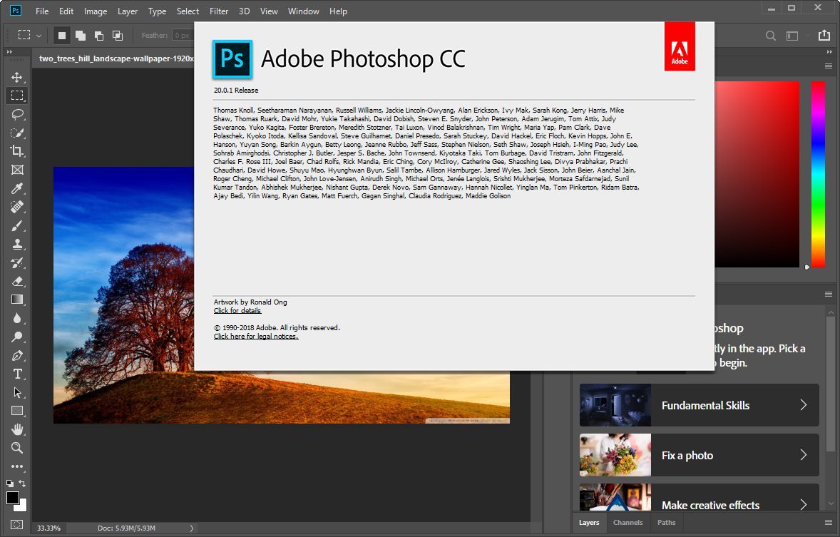 adobe photoshop cc 2019 system requirements