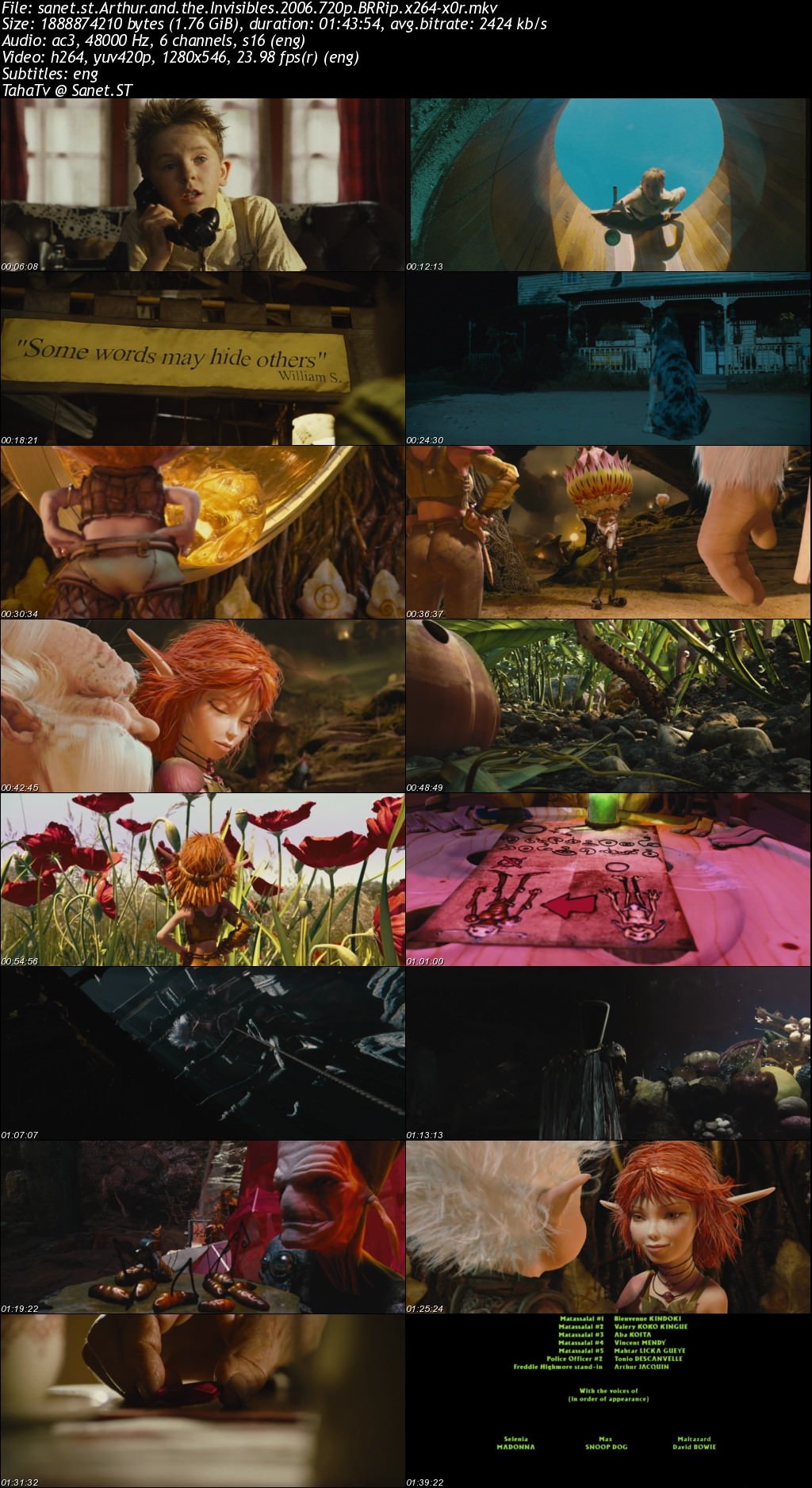 Arthur and the Invisibles 2006 720p BRRip x264-x0r.