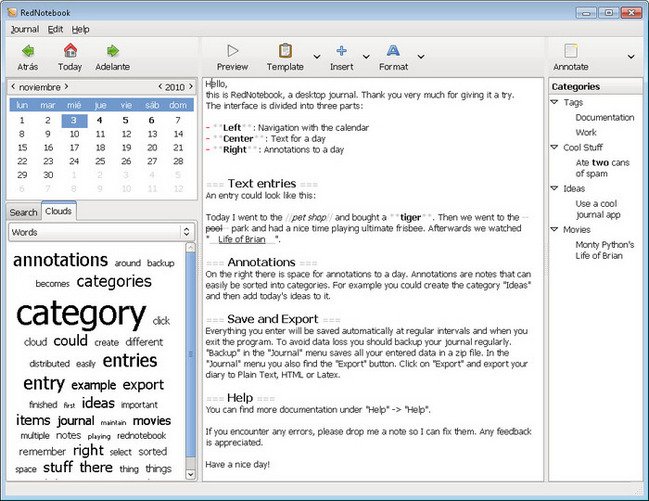 RedNotebook 2.7 Multilingual