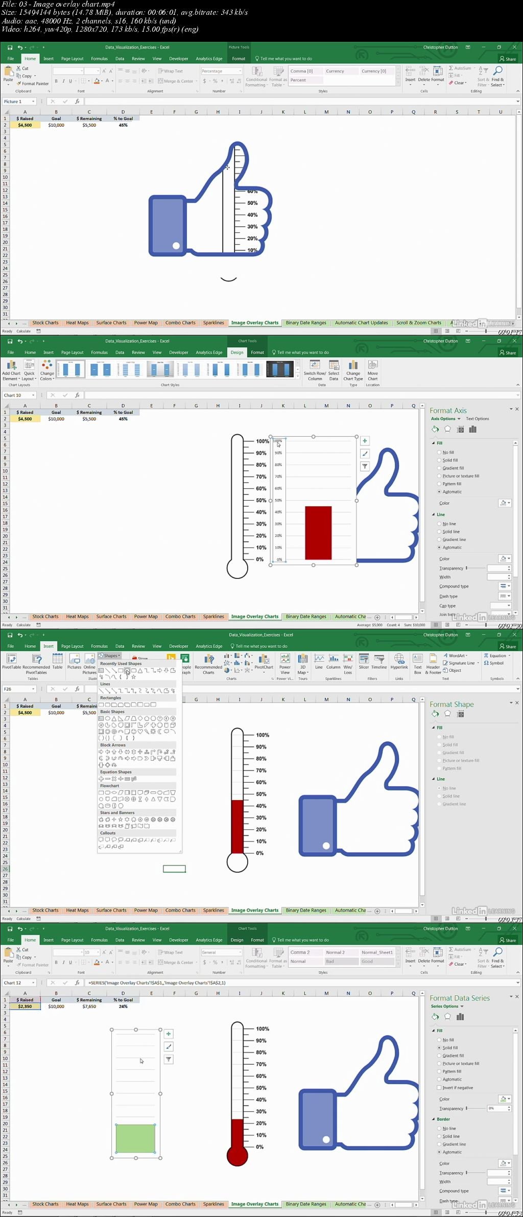 visualize data excel