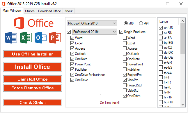  Office 2013-2019 C2R Install / Install Lite v6.8.0 R1x48OiXKMvdoaqryU71Jlsuznxg3yAv