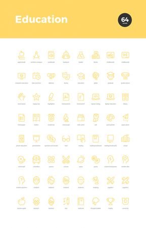 64 Education Icons