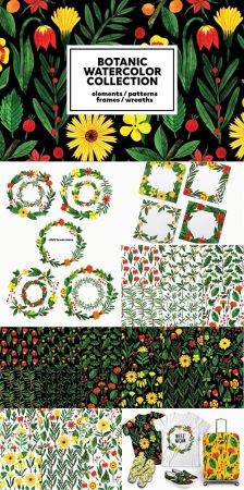 Botanic Watercolor Collection - 2888628