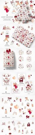 Merry Christmas - watercolor set 3185111