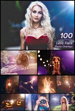 100 Lens Flare Overlays - 3107271