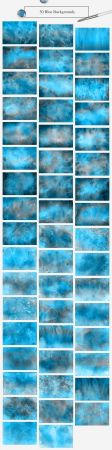 50 Blue Watercolor Backgrounds
