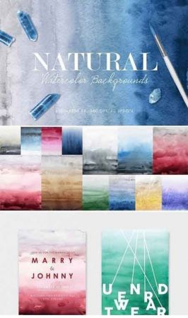 Natural Watercolor Ombre Backgrounds 2924705