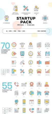 300+ Startup Icons Pack