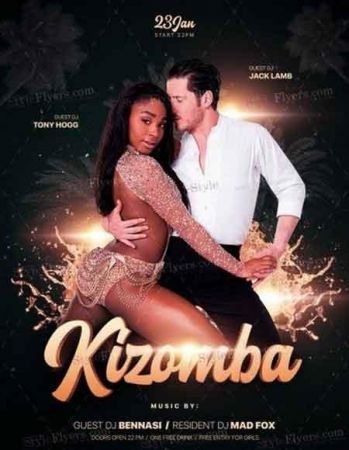 Kizomba PSD Flyer Template