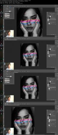 Photoshop Black and White Glitch Project